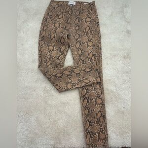 Frame Snake Print Jeans